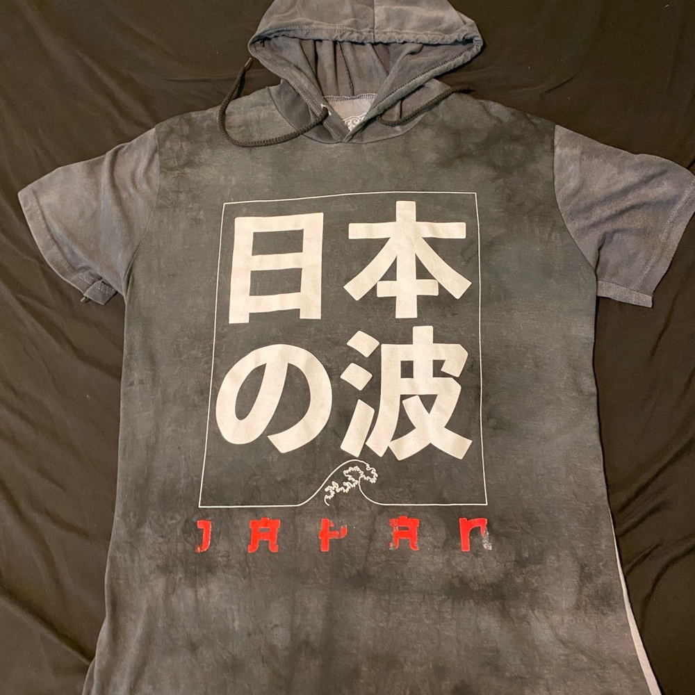 Hooded short sleeve t shirt